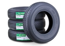 4PC Trailer Tires ST205/75R15 FREE COUNTRY 8 Ply Load Range D 107M w/Scuff Guard picture