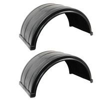 2 Pack Ribbed Poly Fender for Trucks with 24.5 picture