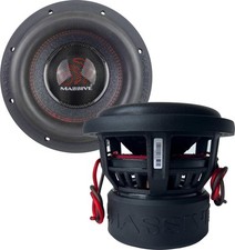 (2) MASSIVE AUDIO HIPPO H84XR 8” SPL COMPETITION MEGA SUBWOOFERS 4Ω DVC (1 PAIR) picture