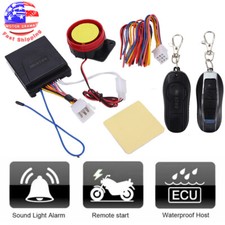 New Motorcycle Scooter ATV Security Alarm System Anti-theft Remote Control Start picture