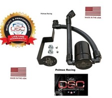 JLT / J&L black billet oil separator catch can 2015-23 Hellcat Charger 6.2 Hemi picture