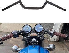 Motorcycle 7/8 Inch Handlebar Cafe Racer Ace Clubman Style Bar Retro Black picture
