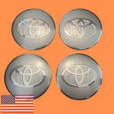 4pcs 65mm Toyota Car Wheel Center Hub Cap Badge Emblem Sticker Silver picture