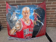 1991-1995 BMW E34 5-Series Narrow Grille Front Hood Bonnet Michael Jordan art picture