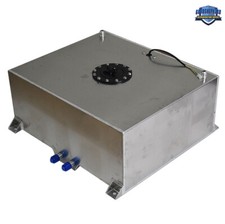 20 Gallon Lightweight Polished Race Drift Fuel Cell Tank Level Sender Aluminum picture