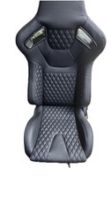 One pair of PVC leather Racing Seats with Universal Sliding Brackets picture