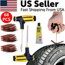 Tire Repair Kit 68pcs DIY Car Truck Motorcycle Home Plug Patch Flat Tire Repair picture
