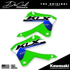 Officially Licensed Kawasaki KLX 300 Green Design Replica Rad Shroud Graphics... picture