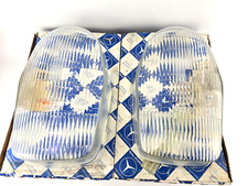 NOS 2pc Genuine Mercedes Euro Glass Headlight Lens W108 W109 W111 W112 230SE 280 picture