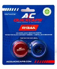Heavy Equipment A/C Quickcaps Leak Proof & Universal Fits All R134A Systems picture
