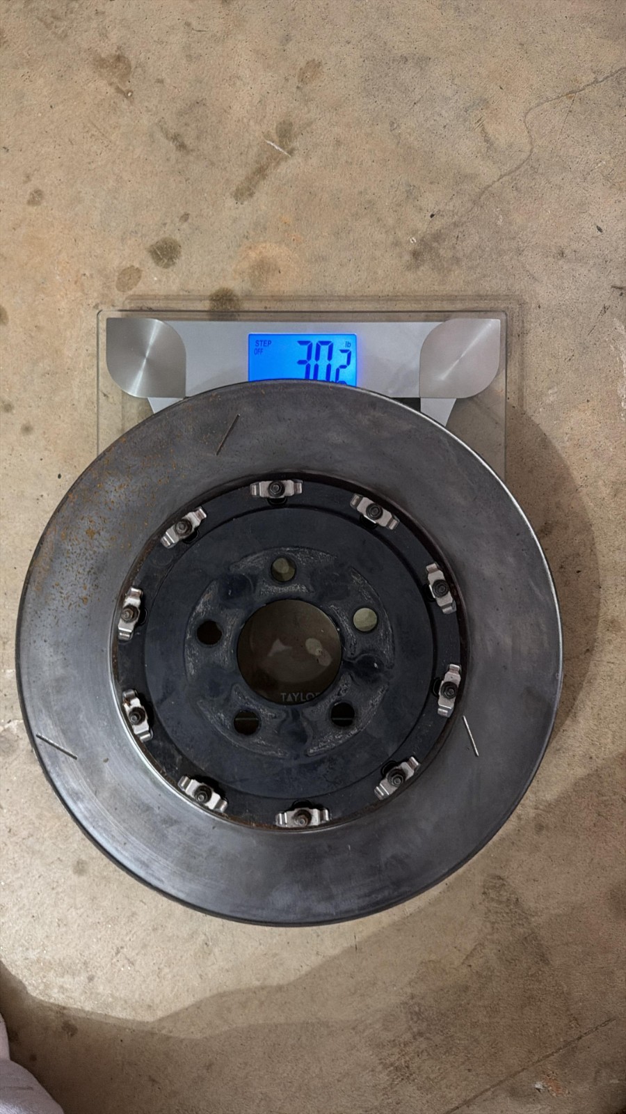 Single 15-20 Dodge CHARGER Passenger Front 2 Piece 392 Slotted Disc Rotor OEM 