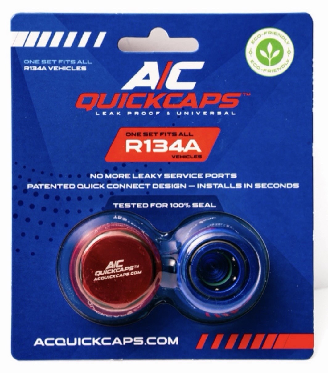 A/C Quickcaps R134A Service Caps Leak Proof & Universal / One Size Fits All 134a