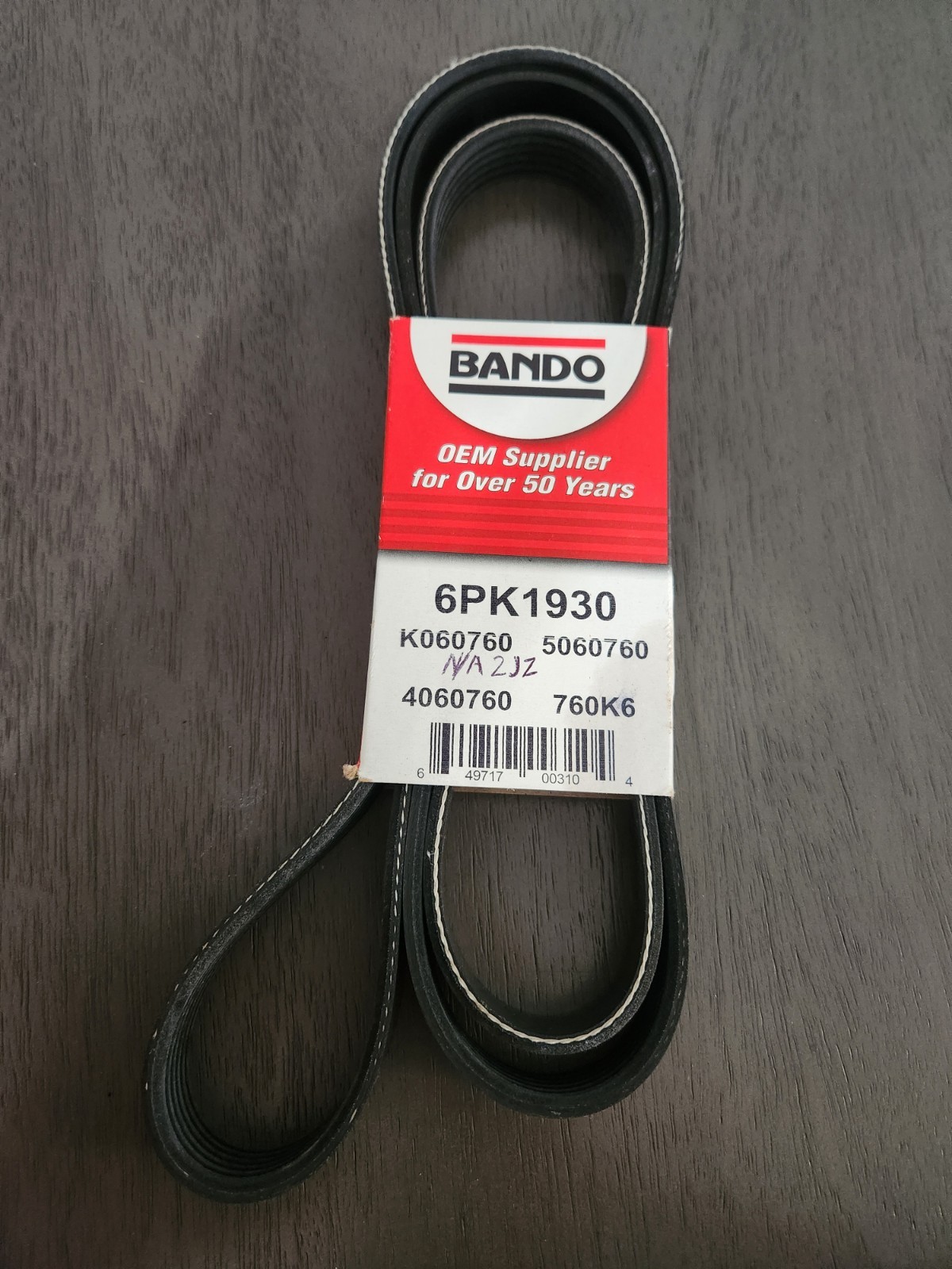Bando Serpentine Belt 6PK1930 - Brand New Bando Serpentine Belt 6PK1930 - Brand New