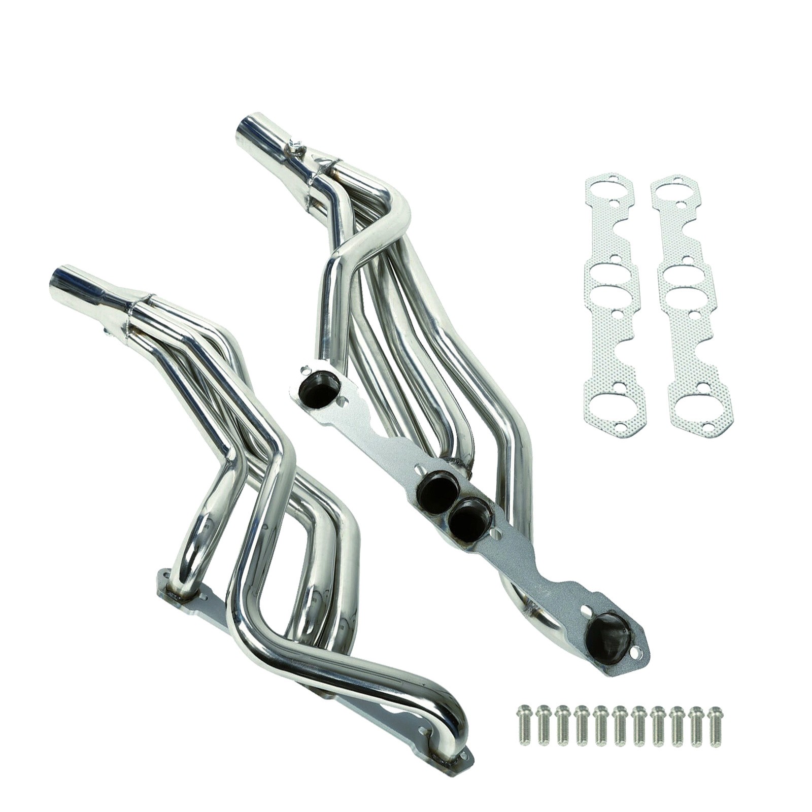 Long Stainless Exhaust Manifold Headers for Olds Cutlass Delta 65-74 350 400 4ik