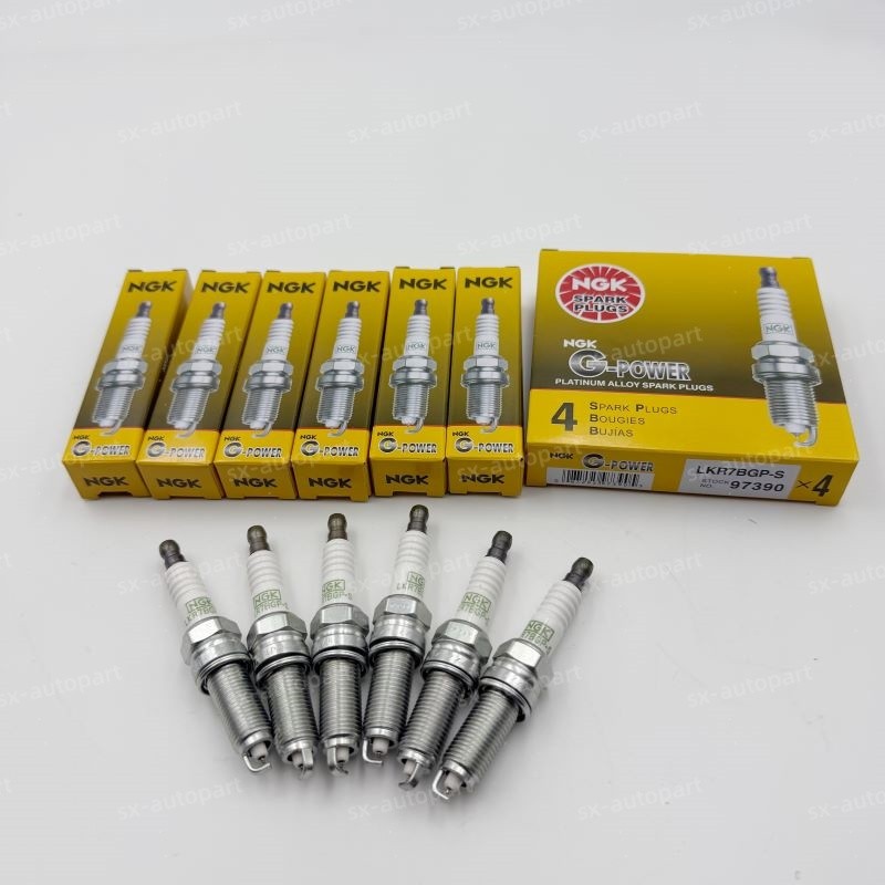 Set of 6 Genuine NGK 97390 LKR7BGP-S G-Power Platinum Spark Plugs