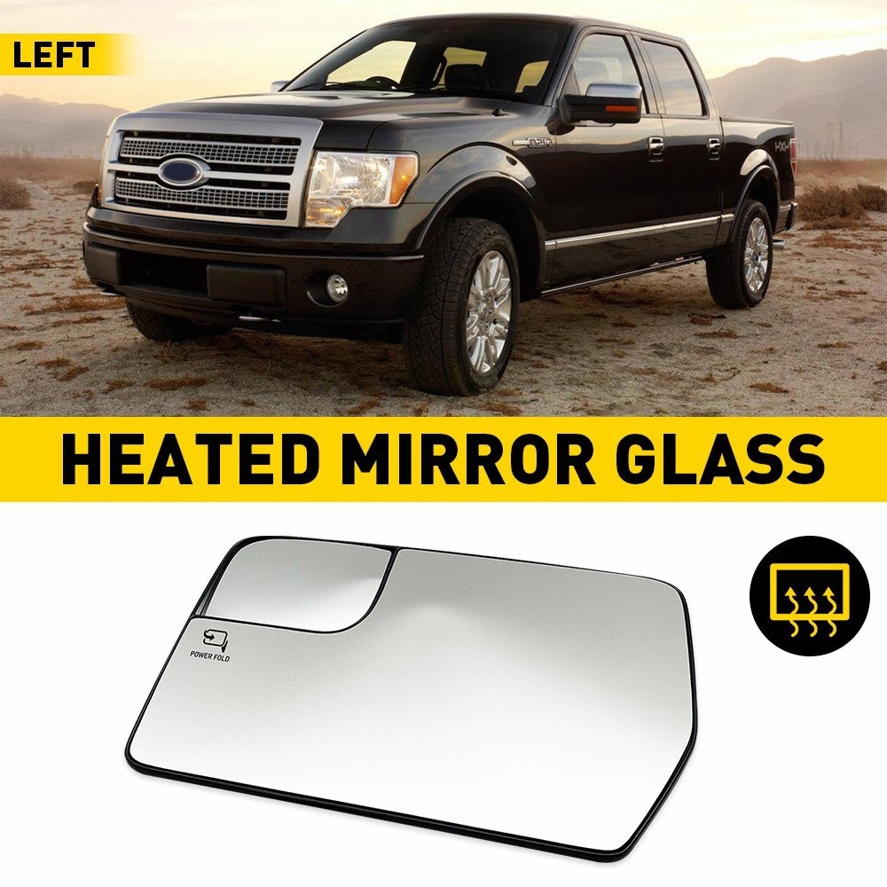 For 2011-14 Ford F-150 power auto heated dimming signal Driver Side View Mirror