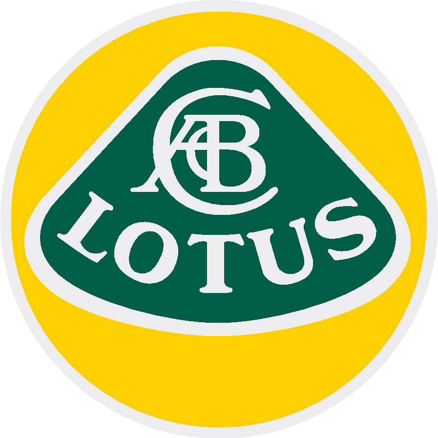 LOTUS CARS (2 Decals) 4 in.  FACTORY PRINTED DECAL    $10.59  