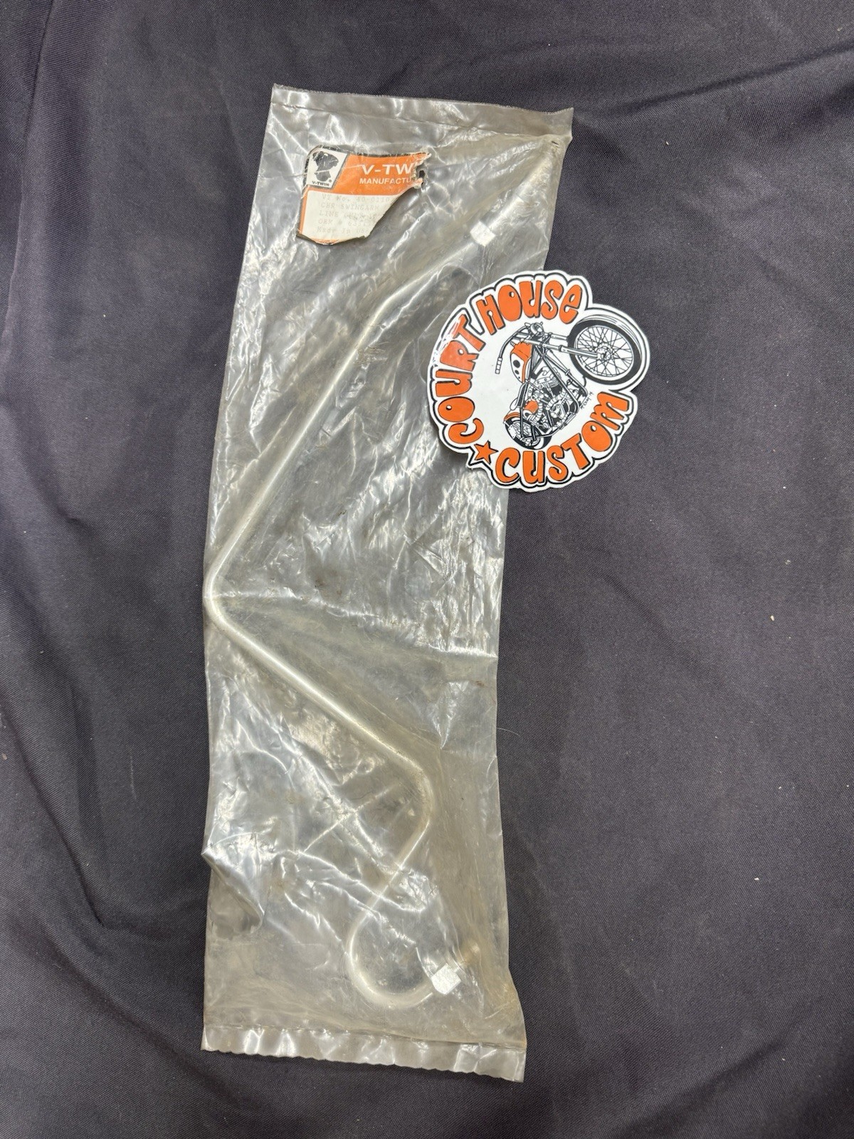 NOS US Made 63511-58 Harley Davidson Chrome Oil Feed Line 58-64 Big Twin Panhead