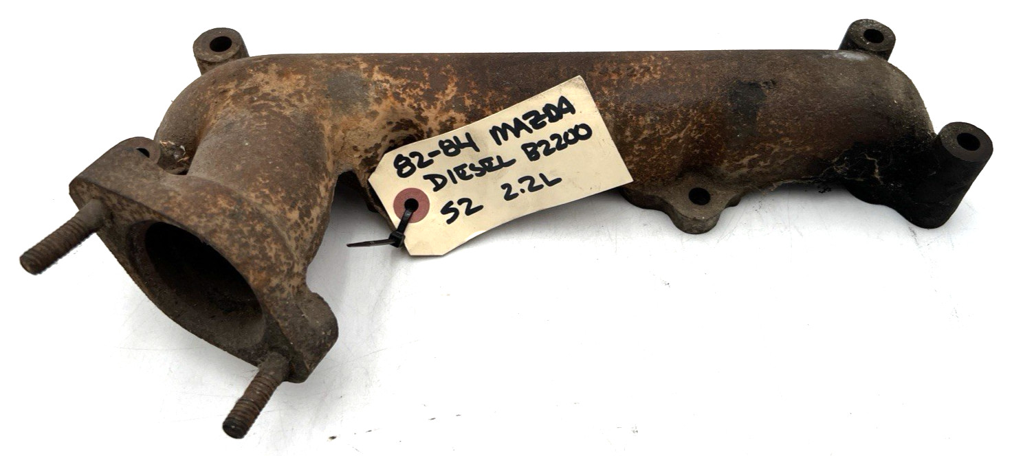 82-84 MAZDA B2200 DIESEL S2 2.2L EXHAUST MANIFOLD OEM GENUINE XO