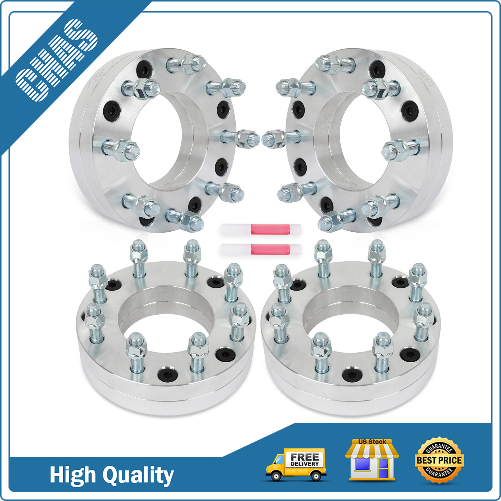 (4) 5x5.5 to 8x6.5 Wheel Adapter 2\