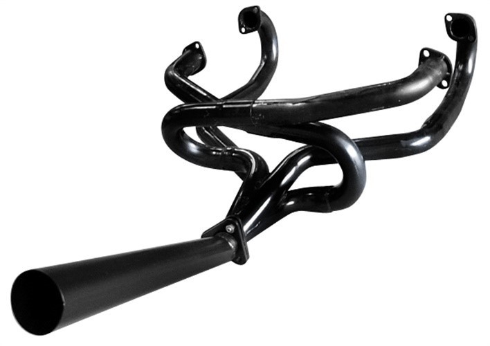 Empi 1-5/8 Inch Black Competition Merged Exhaust Header for Beetle - 3699