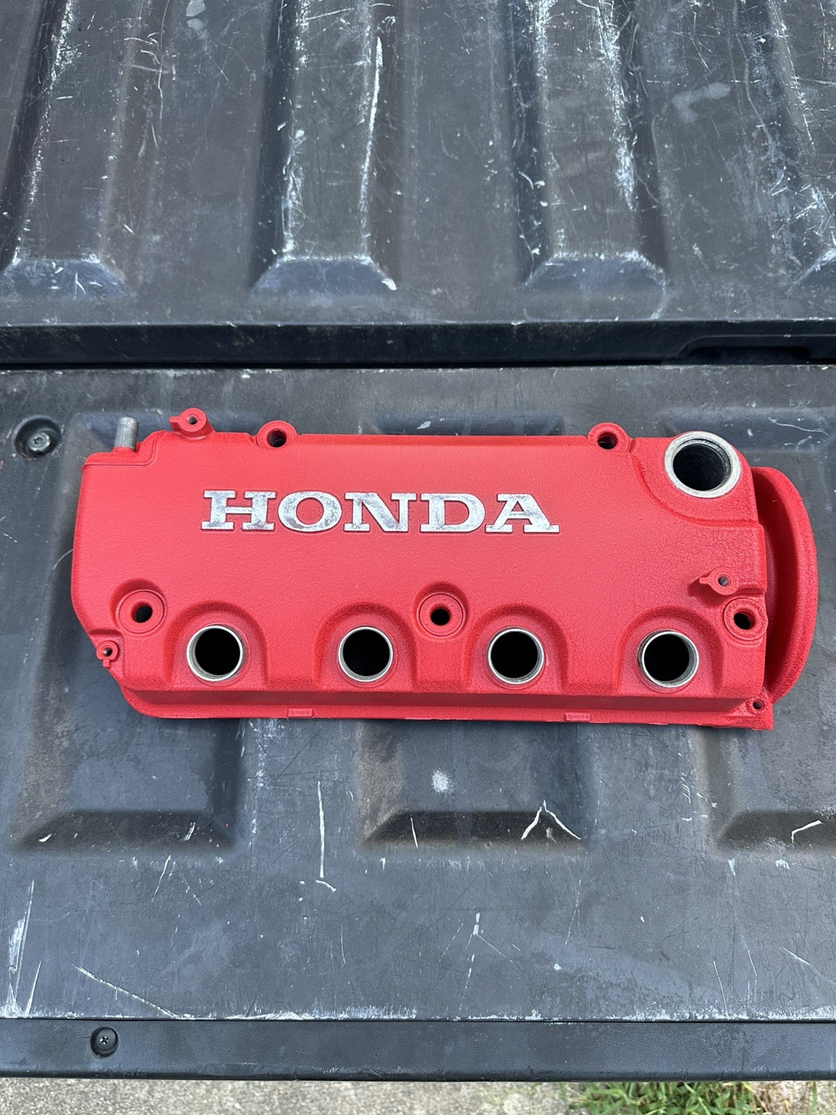 1996-2000 OEM HONDA CIVIC D16Y8 VALVE COVER WRINKLE RED FINISH