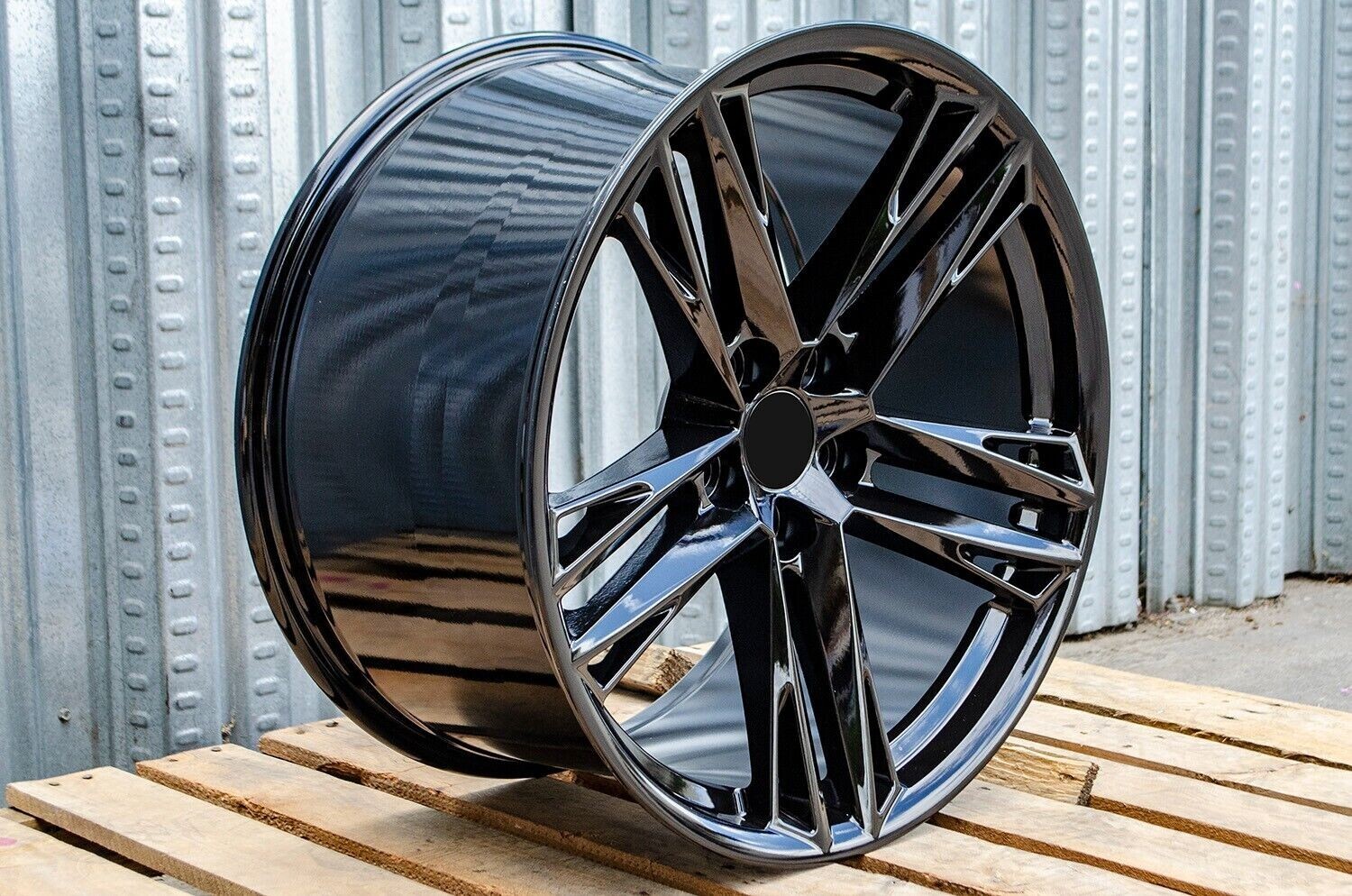 20X10 / 20X11 OE Replica ZL1 Wheels For Camaro Staggered 5x120 GLOSS BLACK SET 4