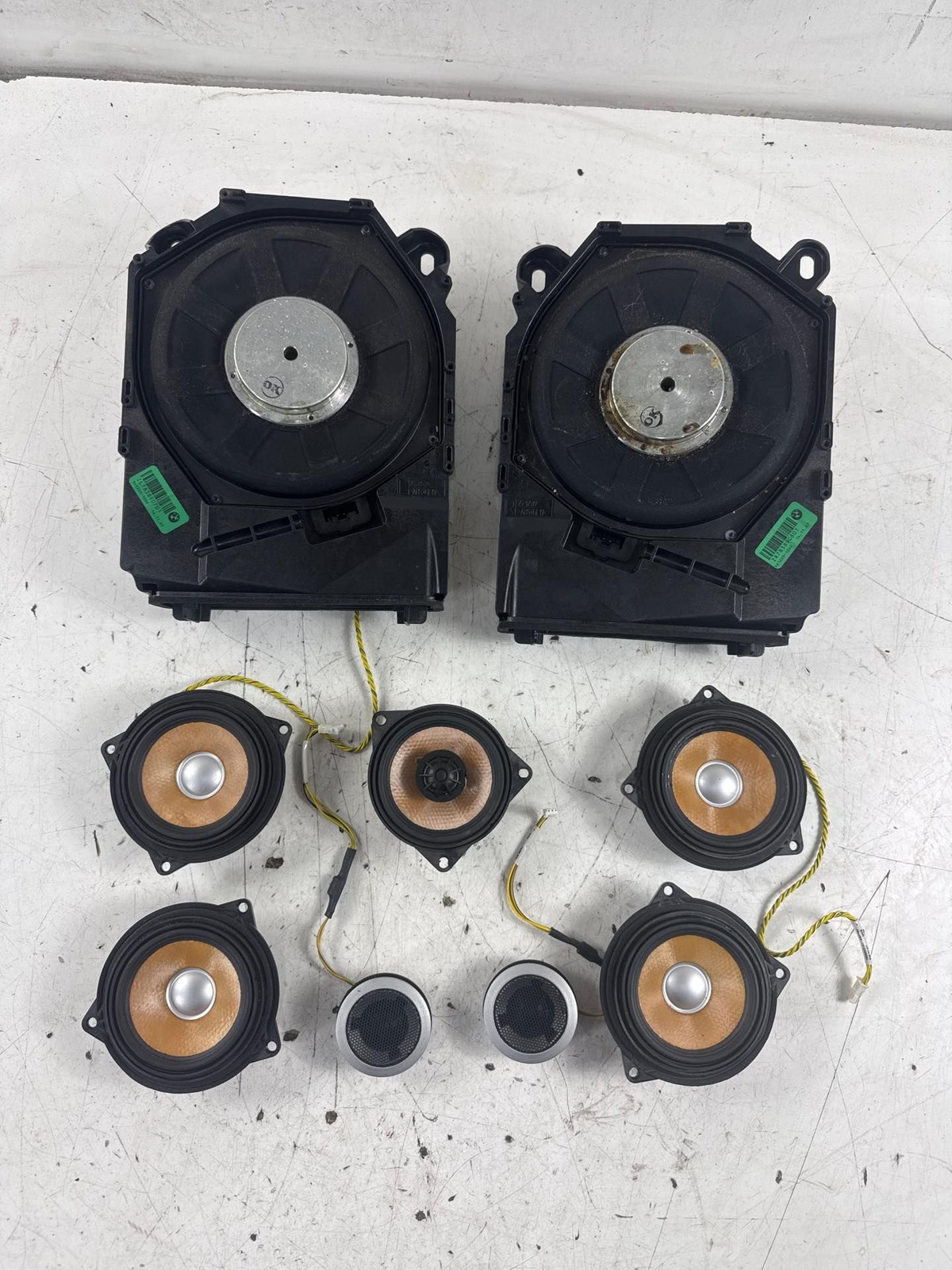 08-13 BMW E90 E92 E93 M3 OEM INDIVIDUAL Audio Sound Speakers Set 08-13 BMW E90 E92 E93 M3 OEM INDIVIDUAL Audio Sound Speakers Set