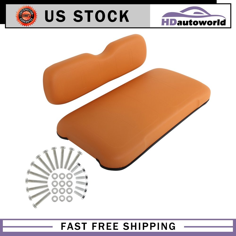 New Orange Golf Cart Front Seat Cushion Set For EZGO GOLF CART TXT