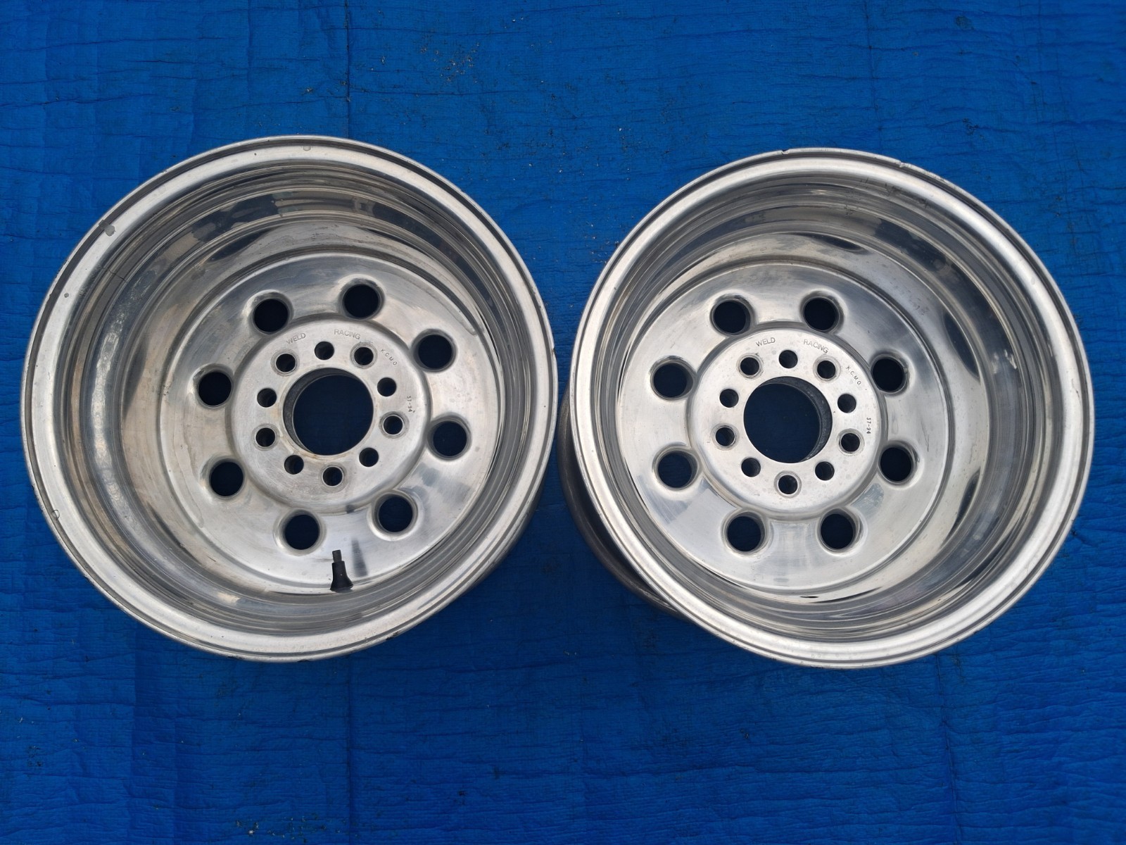 WELD Racing Draglite Wheels 15x12 Chevy Ford Mopar Pair 1994 WELD Racing Draglite Wheels 15x12 Chevy Ford Mopar Pair 1994
