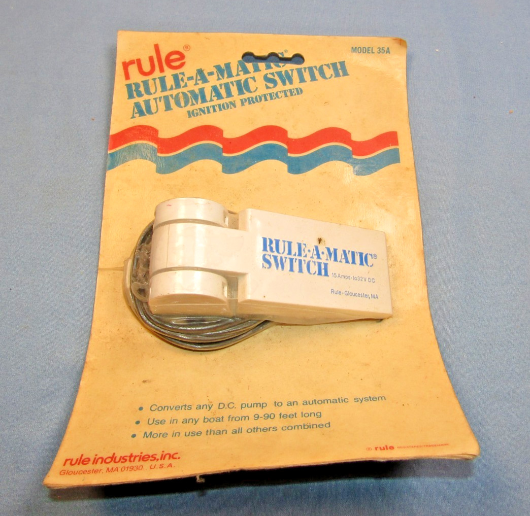 Rule-A-Matic Model 35A BILGE PUMP Float Switch NOS Rule-A-Matic Model 35A BILGE PUMP Float Switch NOS