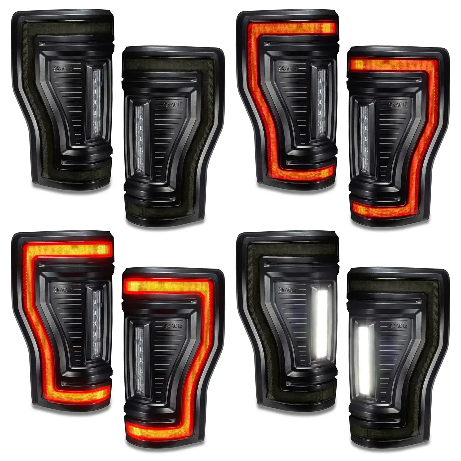 ORACLE Black Series Flush Mount LED Taillights for Select 17-22 Ford Super Duty