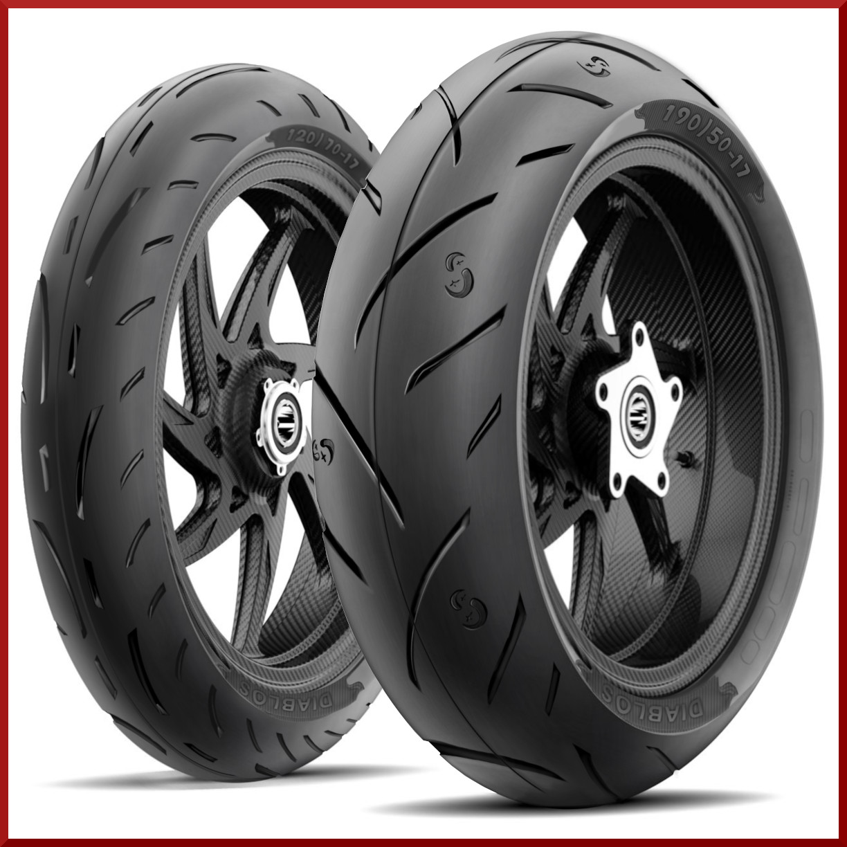 Roadmax 190/50-17 + 120/70-17  (75H) Motorcycle Tire SET (Front + Rear) NEW