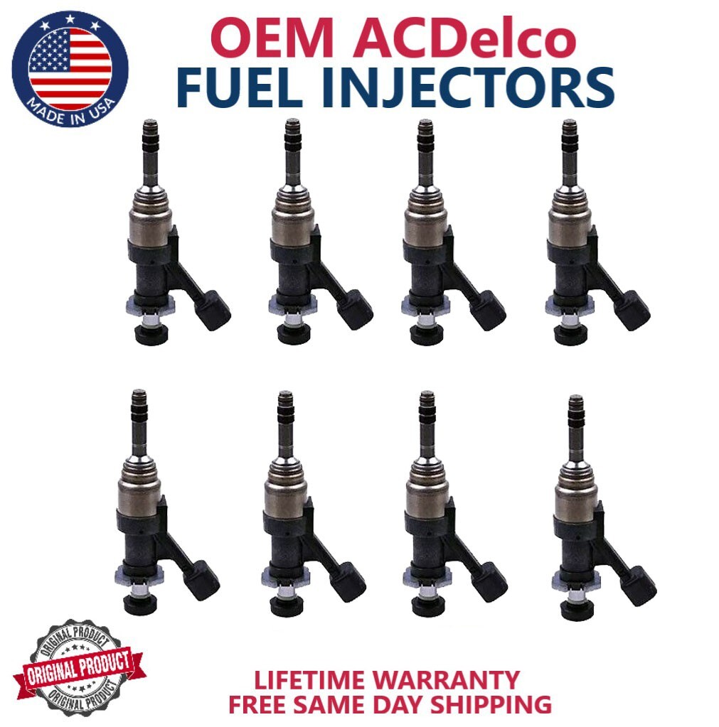 NEW OEM 8x ACDelco Fuel Injectors Fits For 2016 Chevrolet Tahoe 5.3L V8