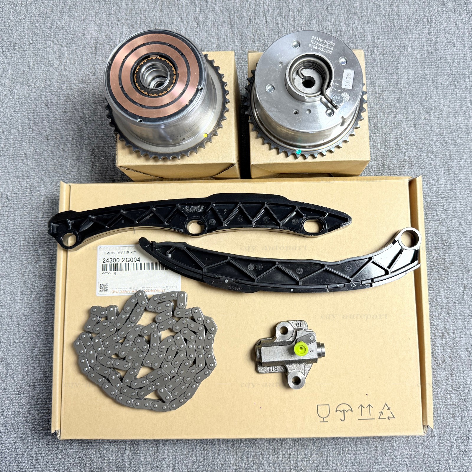 US 24350-2GGB0 Timing Chain Kit For Hyundai Sonata Tucson Kia Sportage 2.0L 2.4L