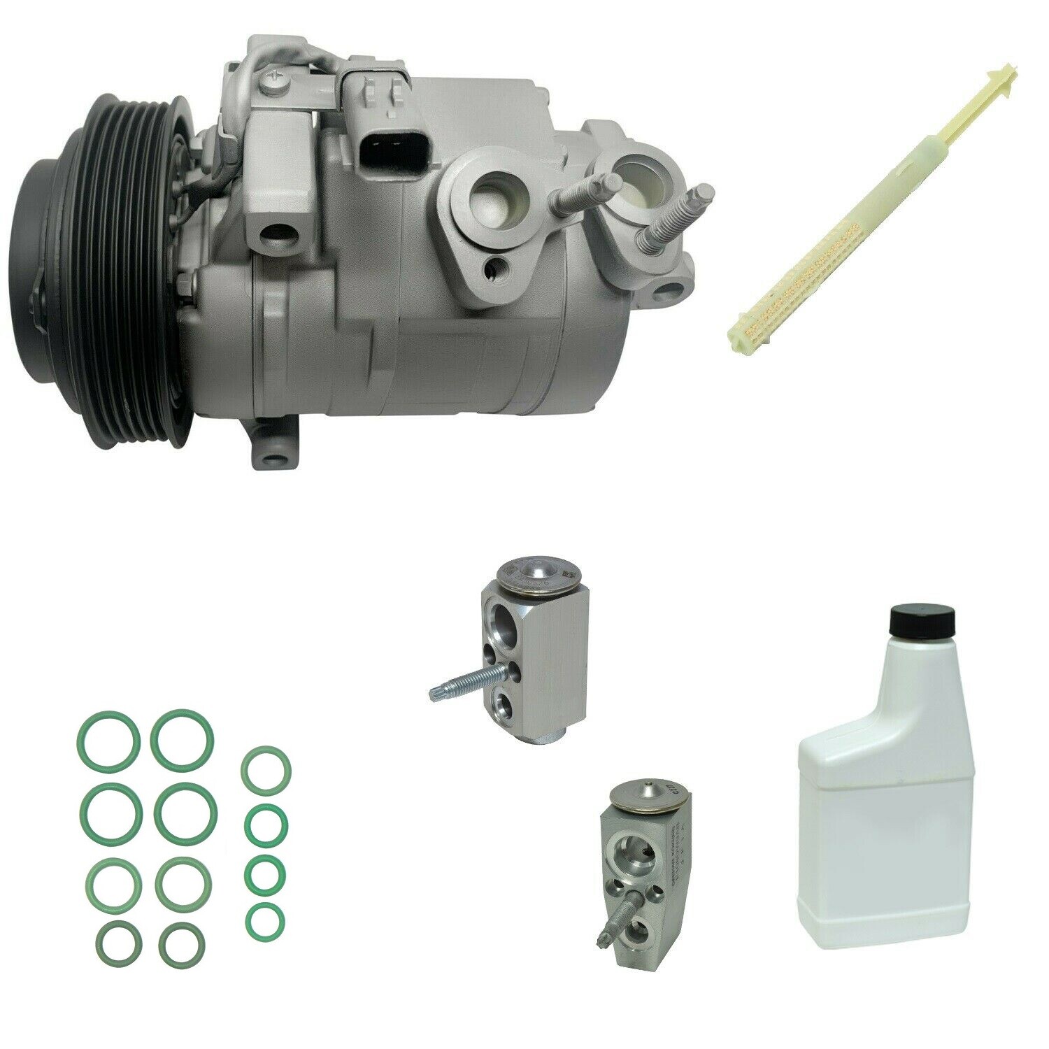 RYC Remanufactured Complete AC Compressor Kit DH68 (IG314) With Rear