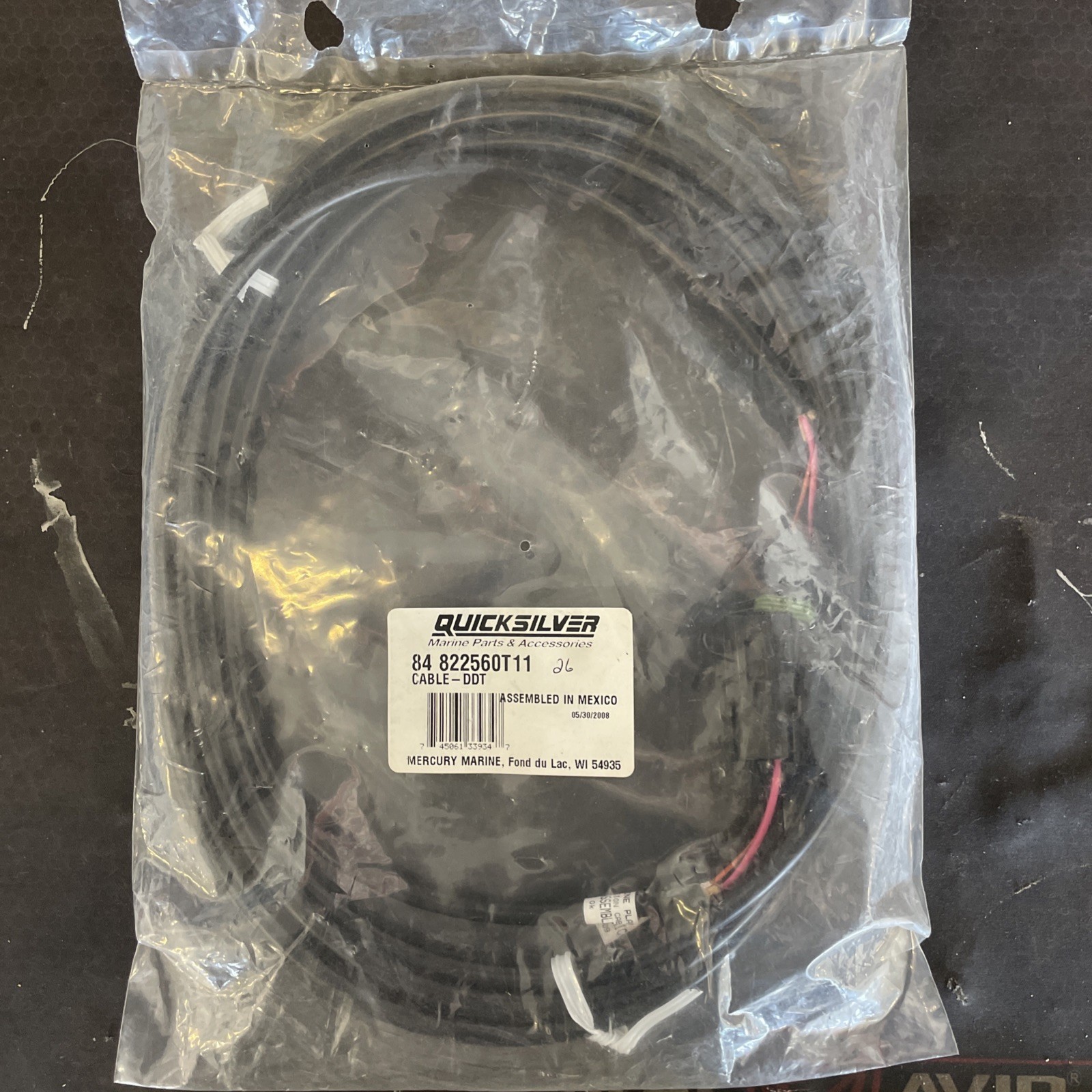 New Mercury Mercruiser Quicksilver Extension Cable DDT OEM 84-822560T11 New Mercury Mercruiser Quicksilver Extension Cable DDT OEM 84-822560T11