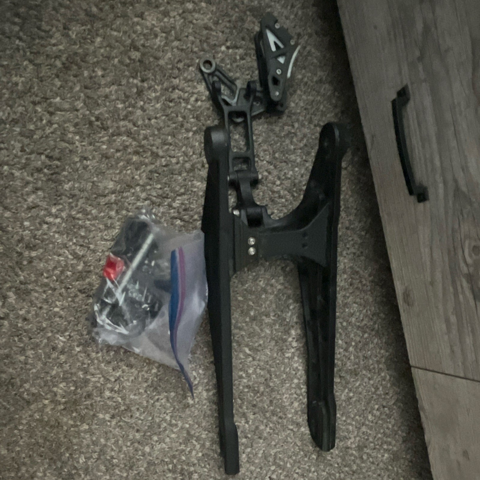 Talaria Mx5 subframe, chain tensioner, and axle