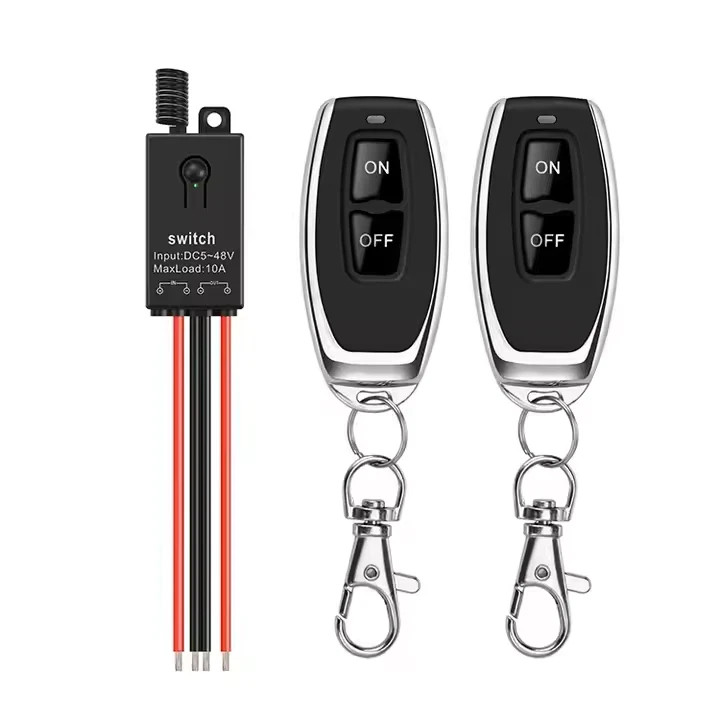 Kill Switch Mini Wireless Switch 12v,5V/12v/48v/10A Relay Remote Switch