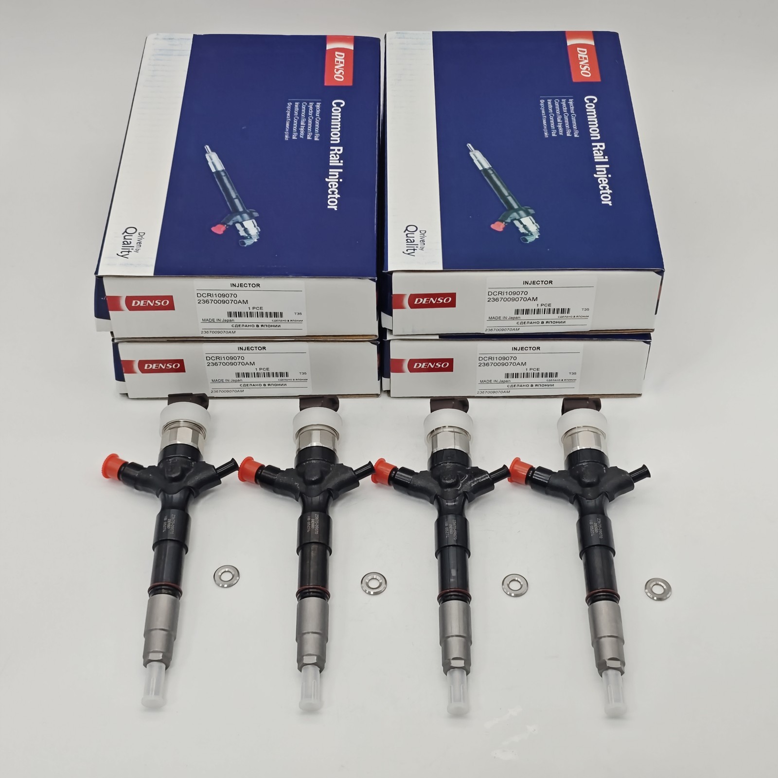 4x DENSO Fuel Injector 095000-5921 Nozzle 23670-09070 For Toyota Hiace Hilux NEW