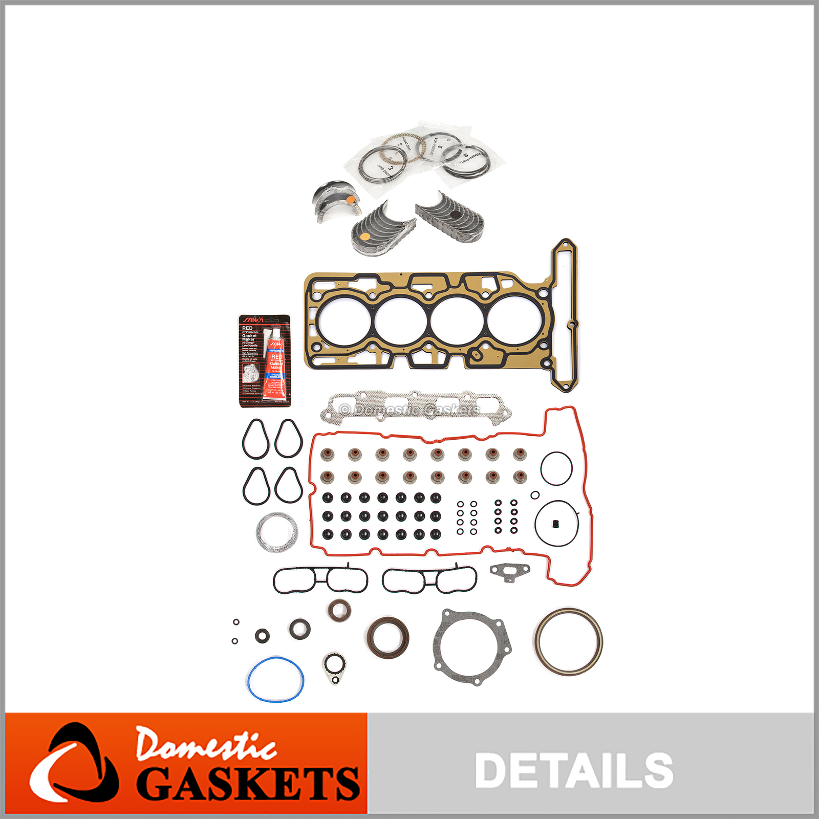 Engine Re-Ring Kit Fit 07-12 Chevrolet Isuzu GMC 2.9L DOHC
