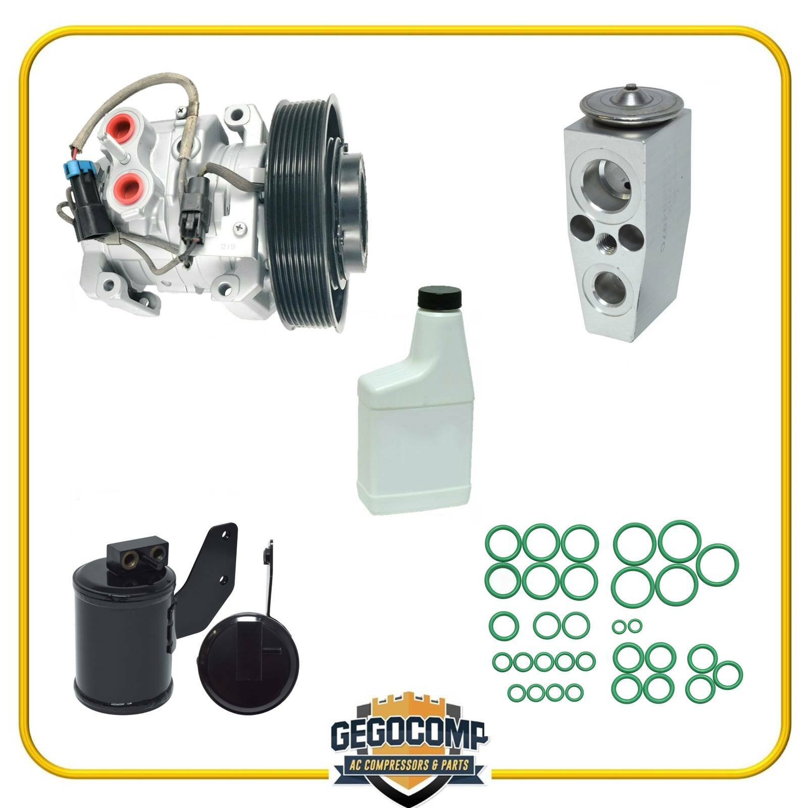 AC Compressor Kit Fits Freightliner Cascadia 2011-2017 OEM 10S15C 8 Groove KTF01