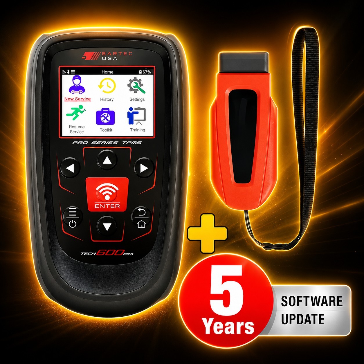 NEW BARTEC TECH600PRO WRT600PRO TPMS TOOL WIFI 2.8 High Resolution Color Display