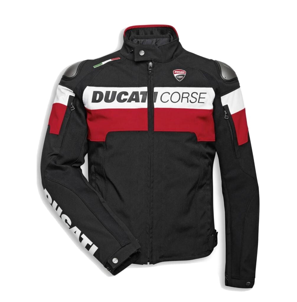 Ducati Corse Tex C5 Fabric Jacket by Dainese Waterproof CE Armor Touring