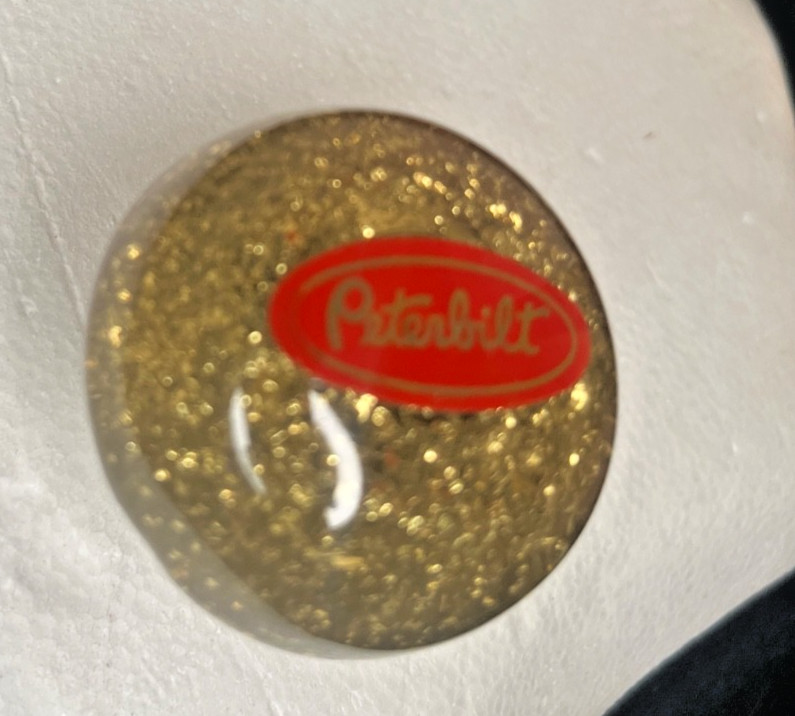 Vintage Original Peterbilt Gold Metalflake Glitter Shift Knob w/Extension 1970\'s Vintage Original Peterbilt Gold Metalflake Glitter Shift Knob w/Extension 1970\'s