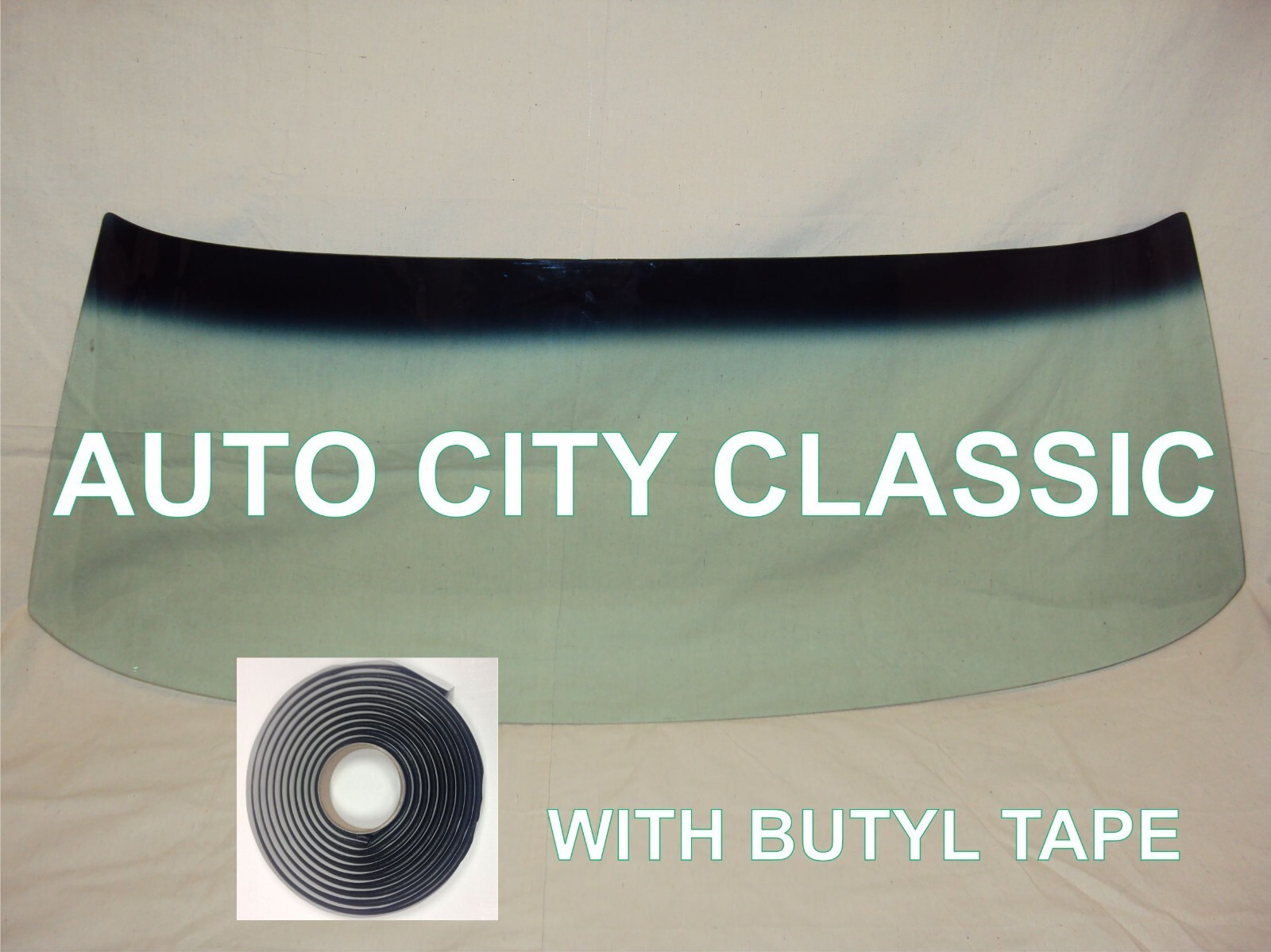 Windshield Glass With Butyl Tape for 1967 68 69 Camaro Firebird Hardtop Green