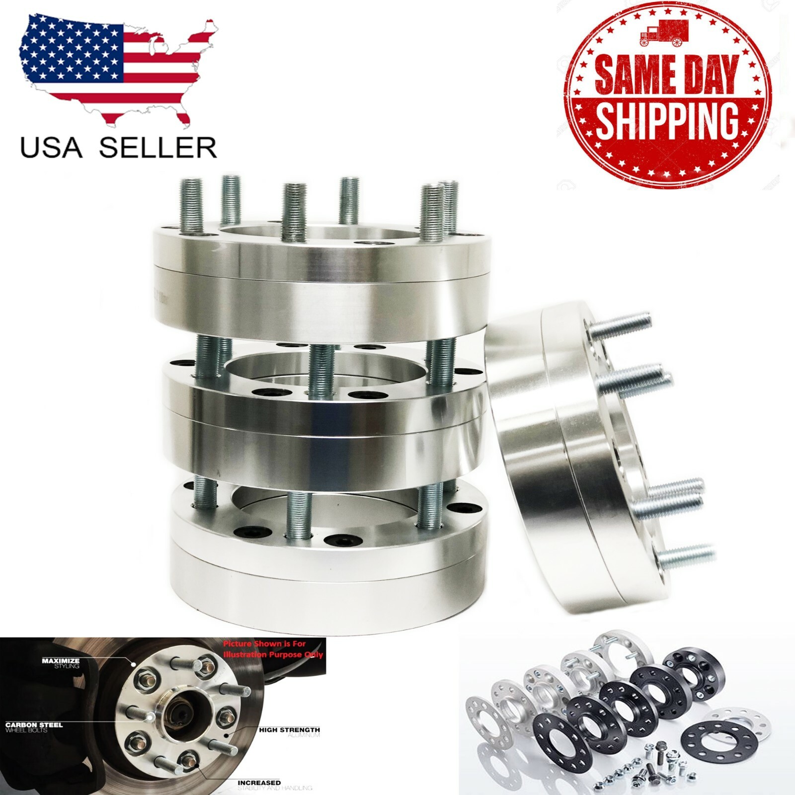 5X4.5(5X114.3MM) TO 6X5.5(6X139.7 MM) CONVERSION ADAPTERS 2