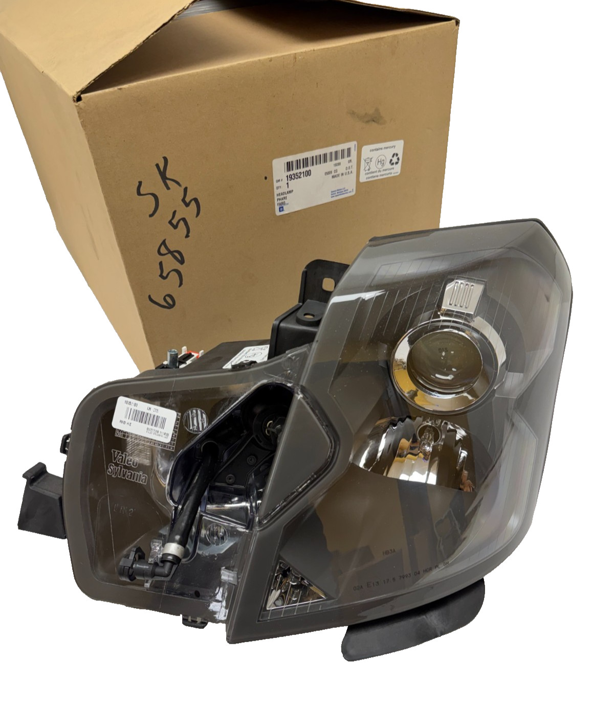 OEM Driver Side Headlight Halogen w/Bulbs For 2003-2007 Cadillac CTS