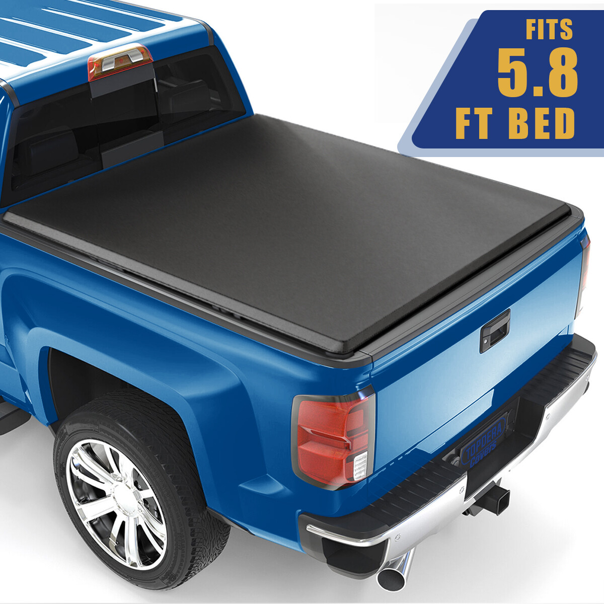 5.8FT Soft Roll-Up Tonneau Cover Bed For 2007-2026 Silverado Sierra 1500
