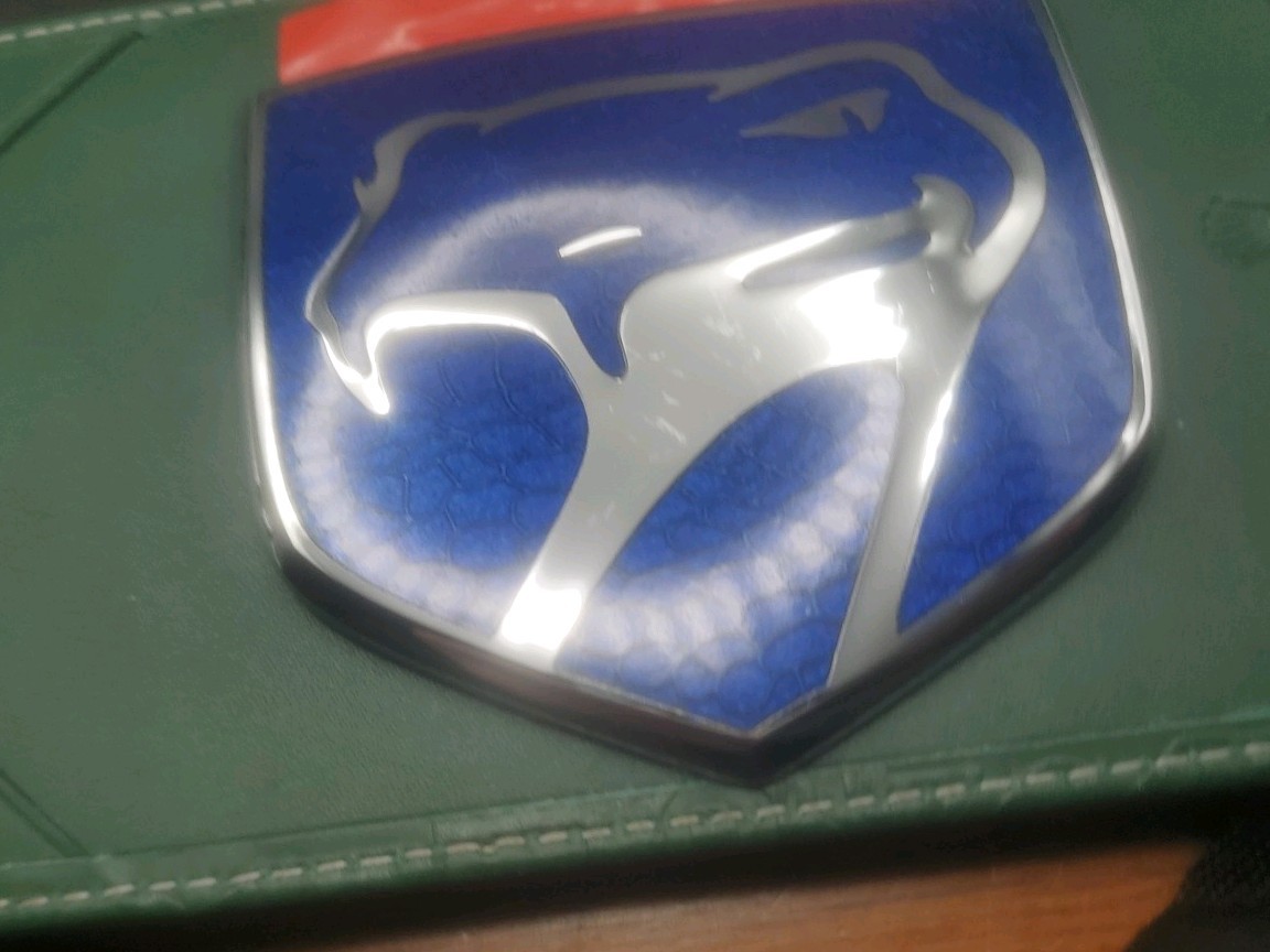 Dodge Viper Blue Hood Badge Dodge Viper Blue Hood Badge